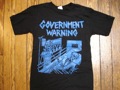 GOVT WARNING "NO MOD." BLACK/BLUE - MED <B>READ FIRST</B>