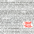 IDIOT TALK "S/T" 7"