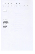 LIMITED CONTRITION ZINE - VOLUME #1